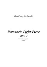 Romantic Light Piece No.1 for violin and piano