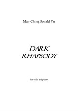 Dark Rhapsody for cello and piano
